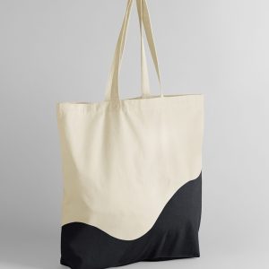 Wave Print Maxi Tote Bag
