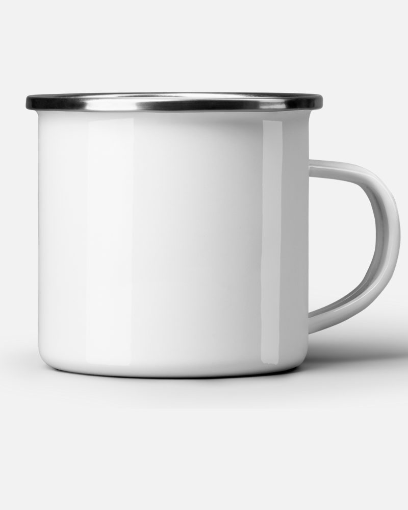 enamel mug