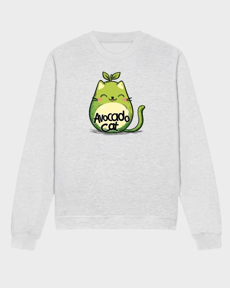 avocado cat sweatshirt