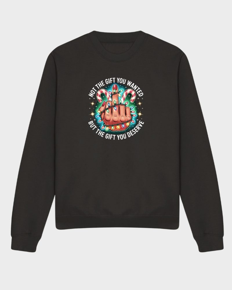 christmas middle finger sweatshirt